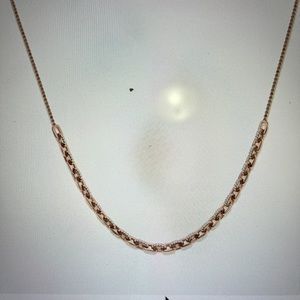 Adornmonde 14k karat rose gold plated crystal necklace